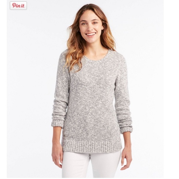 L.L. Bean Sweaters Ll Bean Womens Cotton Ragg Sweater Marled Poshmark